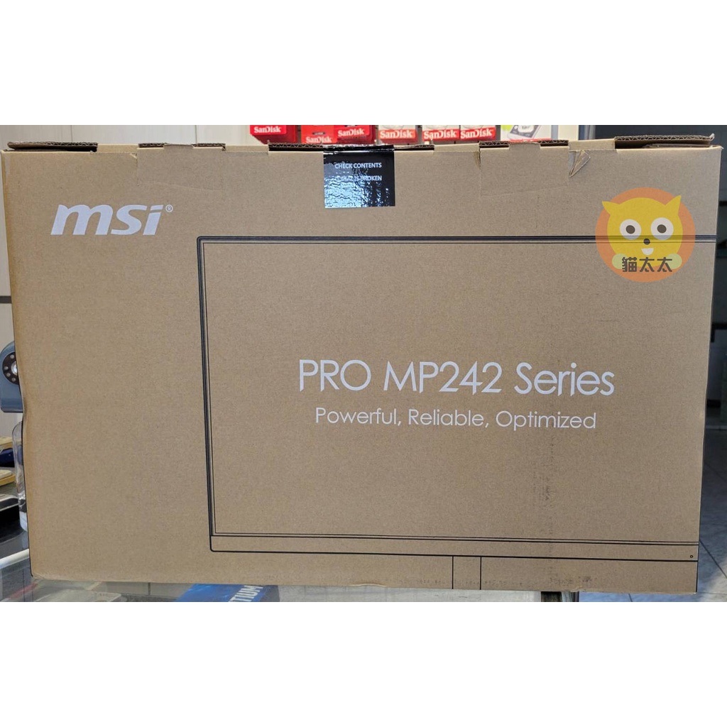 貓太太【3C電腦賣場】微星 MSI PRO MP242 24型 防眩光螢幕(VGA.HDMI/內建喇叭/IPS)