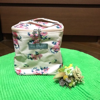 Jill Stuart 大容量粉色花花化妝包 旅行用