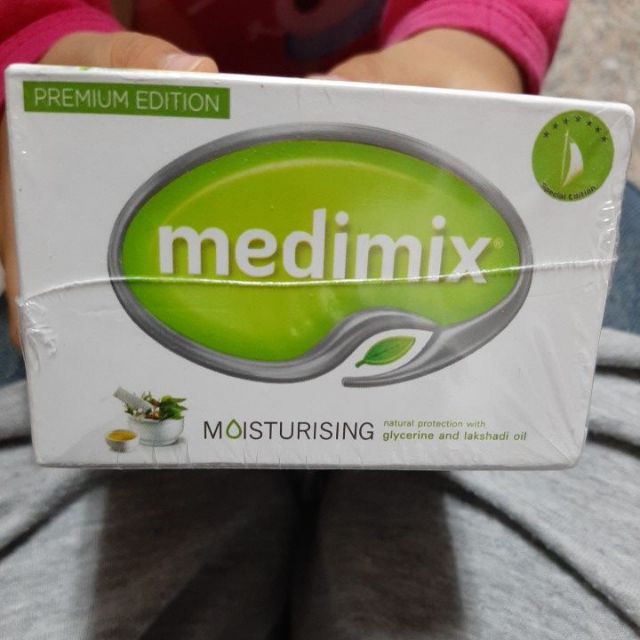 印度Medimix阿育吠陀草本精萃皂75g旅行皂印度神皂淺綠色