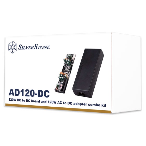 小白的生活工場*SilverStone AD120-DC 120W DC至DC電源板加120W AC轉DC變壓器組合