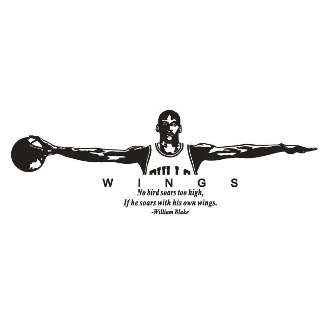 NBA Jordan 喬丹之翼 飛人 喬丹 壁貼 籃球明星 客廳房間店面佈置 潮 熱銷 爆款！
