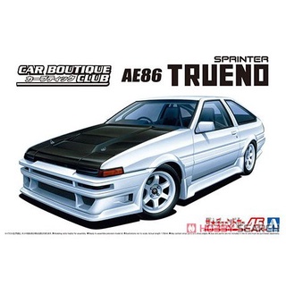 (大鳥叔叔模型)AOSHIMA青島 1/24 45 Car Boutique Club AE86 Trueno `85