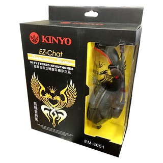 《LuBao》✨快速出貨✨ KINYO 超重低音立體聲耳機麥克風 EM-3651