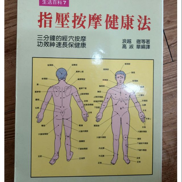 二手中醫書2本合購 指壓按摩健康法 經絡通百病除 蝦皮購物