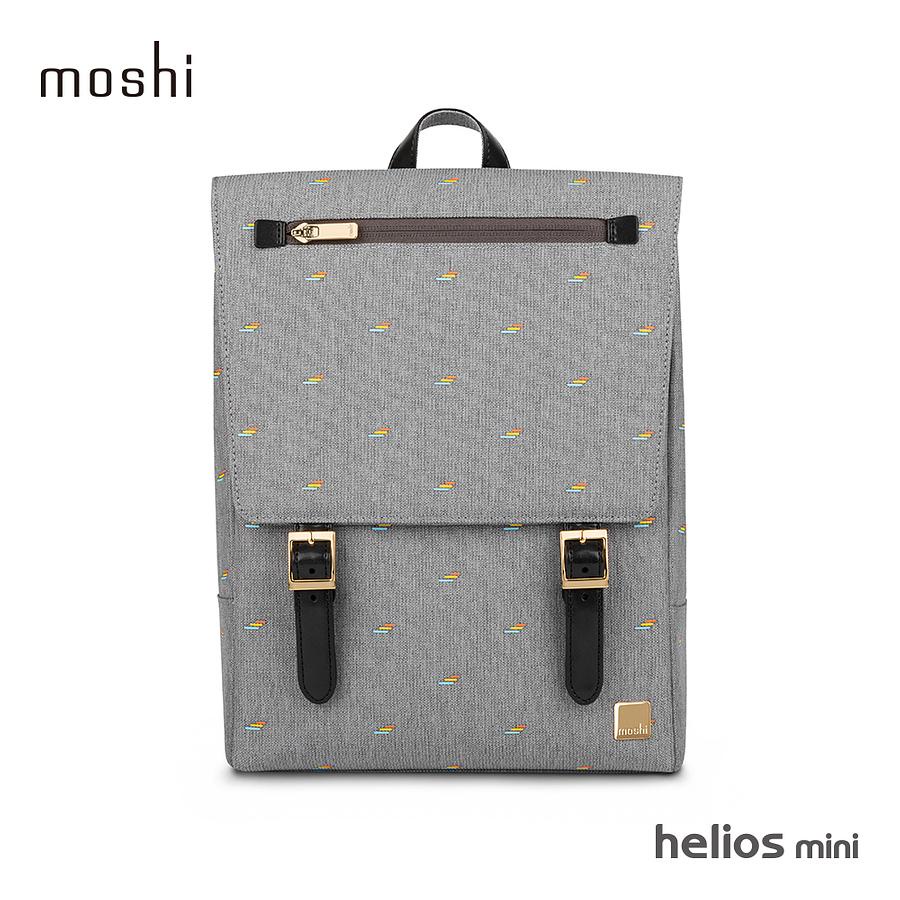 moshi Helios Mini時尚雙肩迷你後背包/ 淺灰 eslite誠品