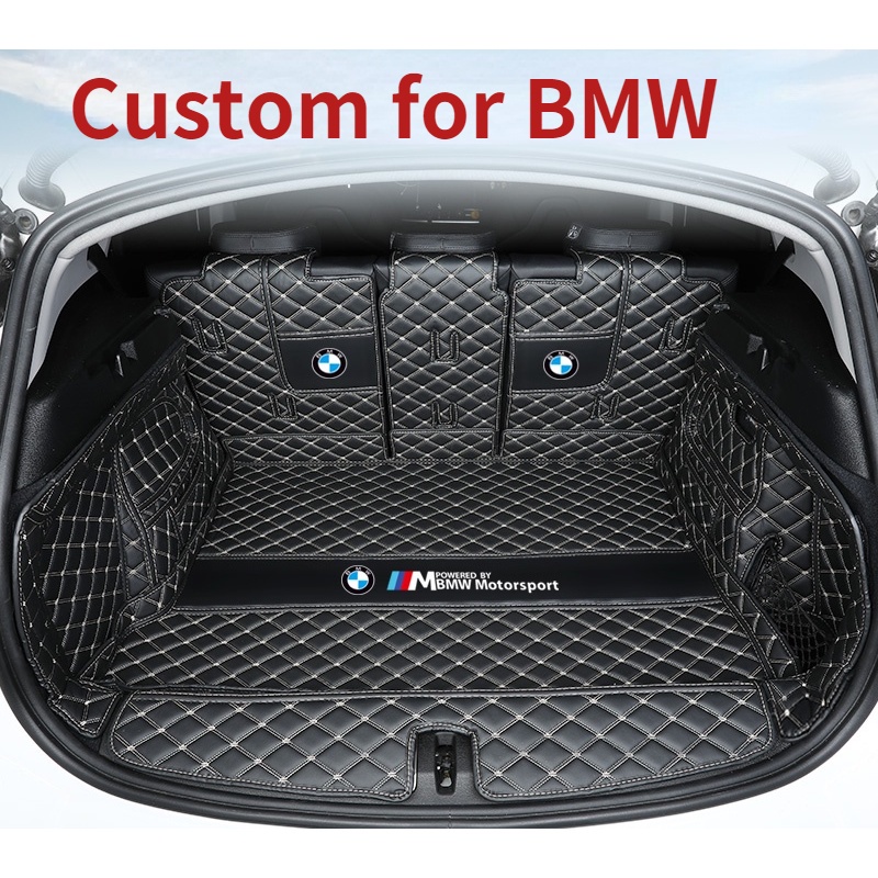2021 2022 BMW 後備箱墊貨物墊 X1 X2 X3 X4 X5 X6 X7 用於汽車 SUV 的豪華皮革墊