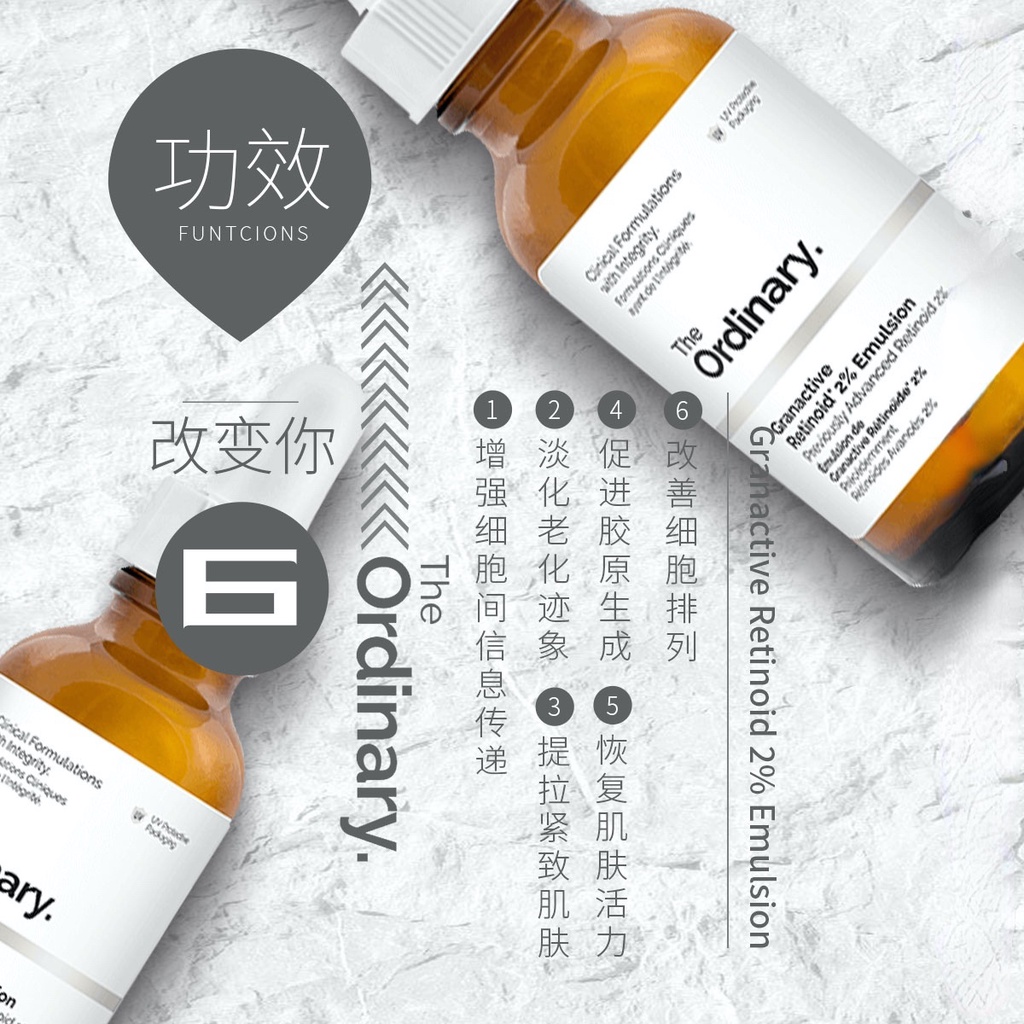 【豬寶俠q_q】The ordinary 2%維生素A醇眡黃醇角鯊烷精華液平細紋抗衰 抗衰！抗衰！抗衰！