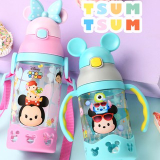 【STAR BABY】迪士尼 TSUMTSUM 兒童吸管水壺 背帶水壺(430/530ML)