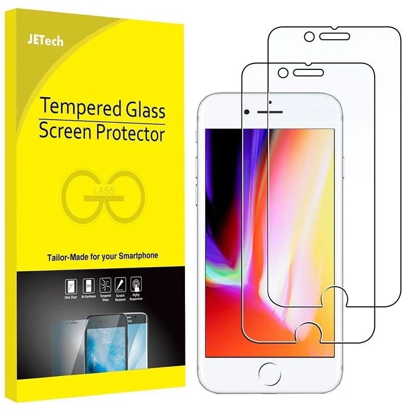 美國 JETech Design SE 2代鋼化膜iPhone 8+7+plus手機玻璃膜螢幕保護貼 高品質