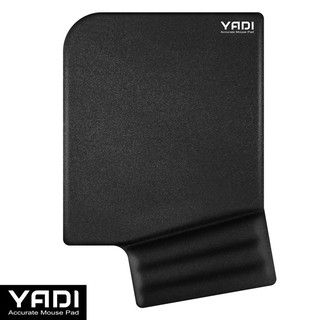 YADI 高緩壓機能舒壓滑鼠墊 護腕鼠墊 (黑)(MSP003)