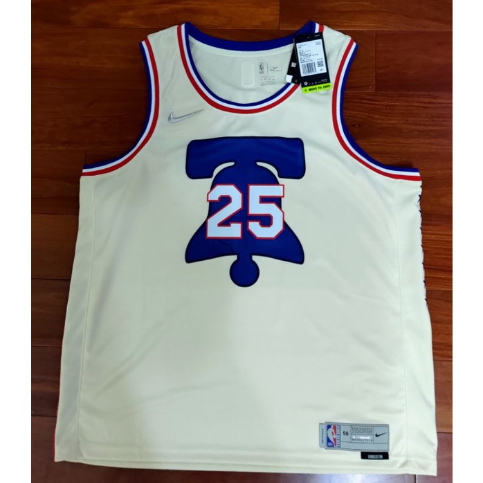 絕版全新 Nike耐吉 NBA費城七六人隊 #25 Ben Simmons城市版球衣 籃球背心 費城76人隊