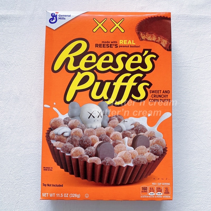 【奶油奶油】預購 美國 Reese’s puffs 巧克力花生醬麥片 美國麥片 kaws