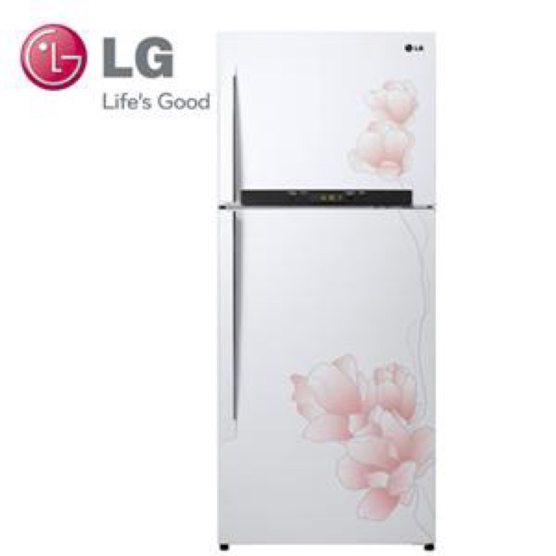 二手變頻冰箱LG GN-M562GP花漾白 一級能效