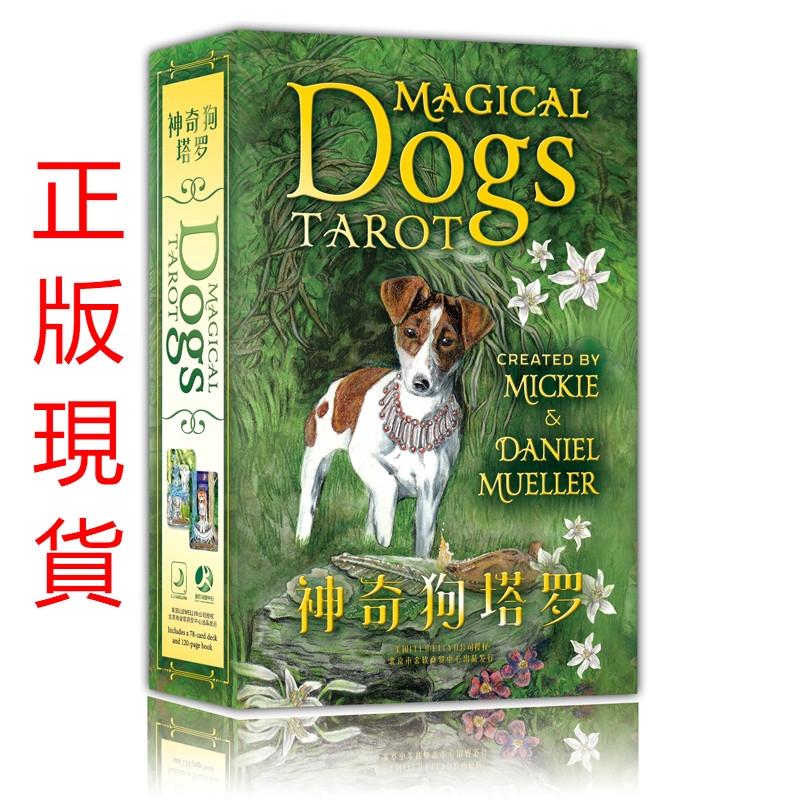 正版優質 塔羅牌 神奇狗 塔羅牌 占蔔 韋特塔羅牌 magical dogs tarot玩具 桌遊 當天可發