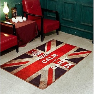 美式復古風 ♥ 懷舊英倫國旗客廳地毯/地墊