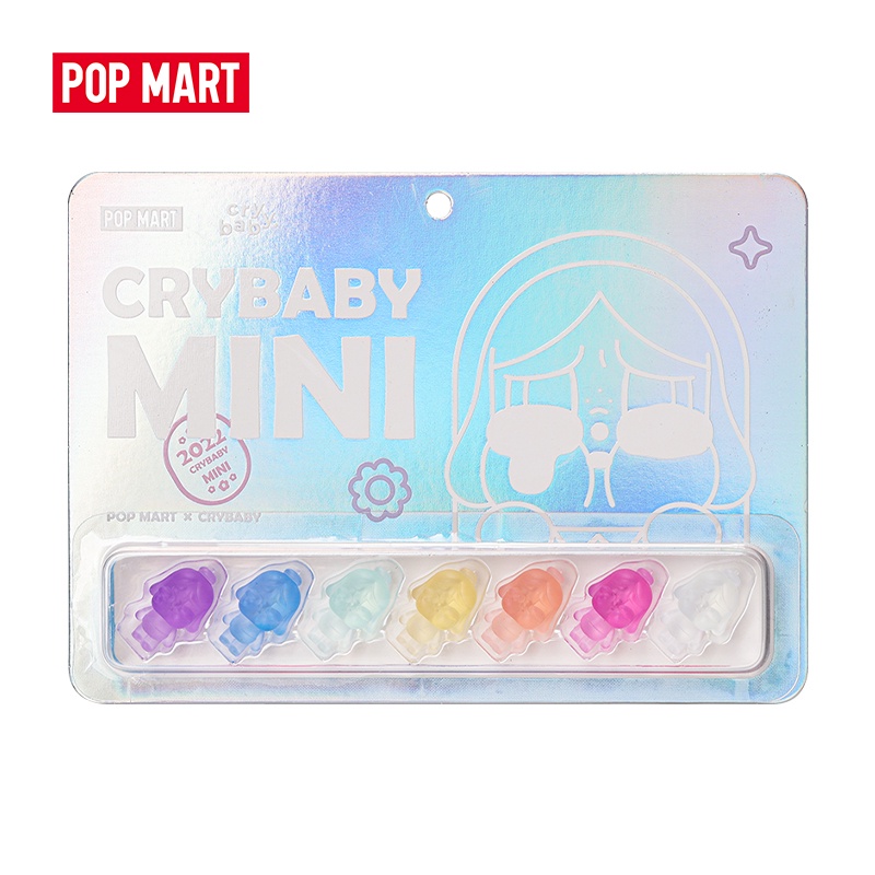 POPMART泡泡瑪特 CRYBABY MINI 公仔系列套裝系列手辦道具盲盒玩具創意禮物