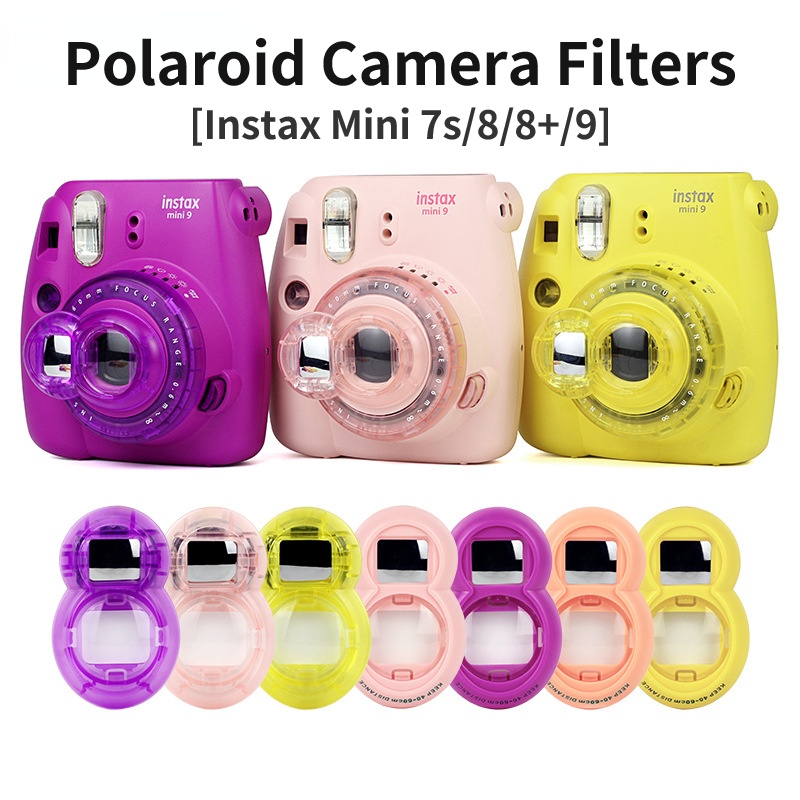 Instax Mini 7s/8/8+/9 相機濾鏡相機果凍色自拍鏡特寫鏡通用
