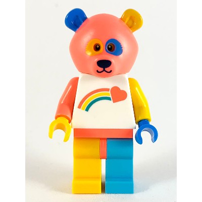 LEGO 71025 15號 彩虹熊 熊 Bear Costume Guy (只有人偶跟底板,無配件)