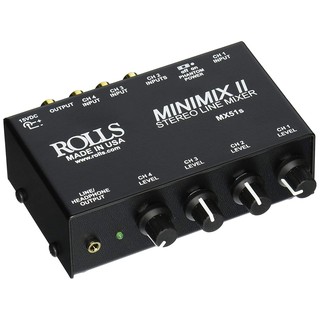 美國ROLLS MX51s MiniMix II立體四軌MIC/LINE微型直播DJ電競攝影混音器(含稅保固)