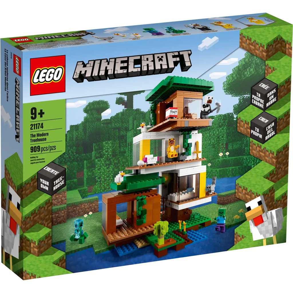【樂GO】樂高 LEGO 21174 摩登 樹屋 麥塊 Minecraft MC 積木 盒組 禮物 全新正版 全新未拆