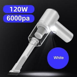 6000pa 120W 便攜式無繩車載吸塵器無線車載兩用 USB 可充電強力適用於 SUV 卡車家庭辦公室全新