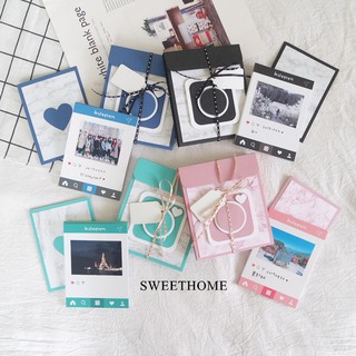 滿額免運▶Sweet Home 手作卡片-『質感大理石相機手工小書-夾層式Instagram 造型收納小卡』IG相簿