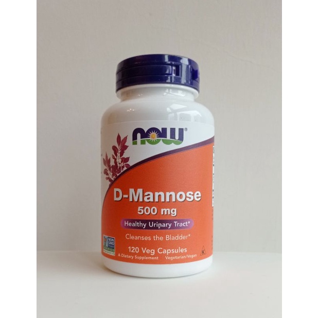 🌸Now foods，D-Mannose 甘露糖，500mg，120粒膠囊，素食