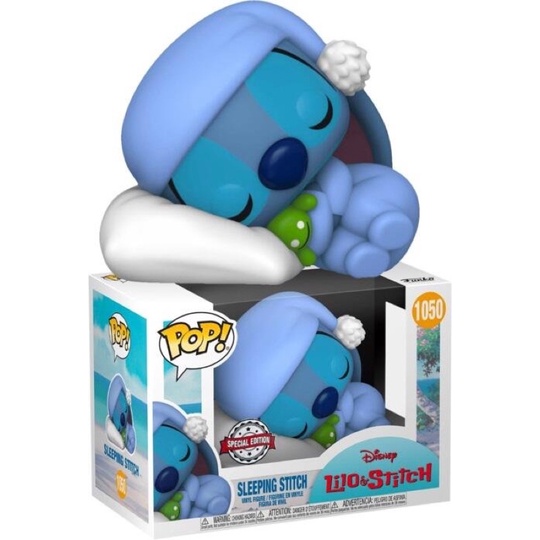 全新現貨 FUNKO POP 星際寶貝 LILO &amp; STITCH 史迪奇 STITCH 睡眠 限定版 睡衣 睡覺