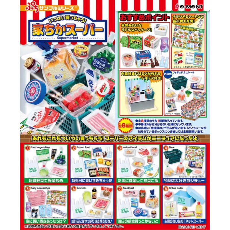 【chichitoys】日版 Re-ment 盒玩 住家附近 生鮮超市 雜貨店 生活用品 單盒