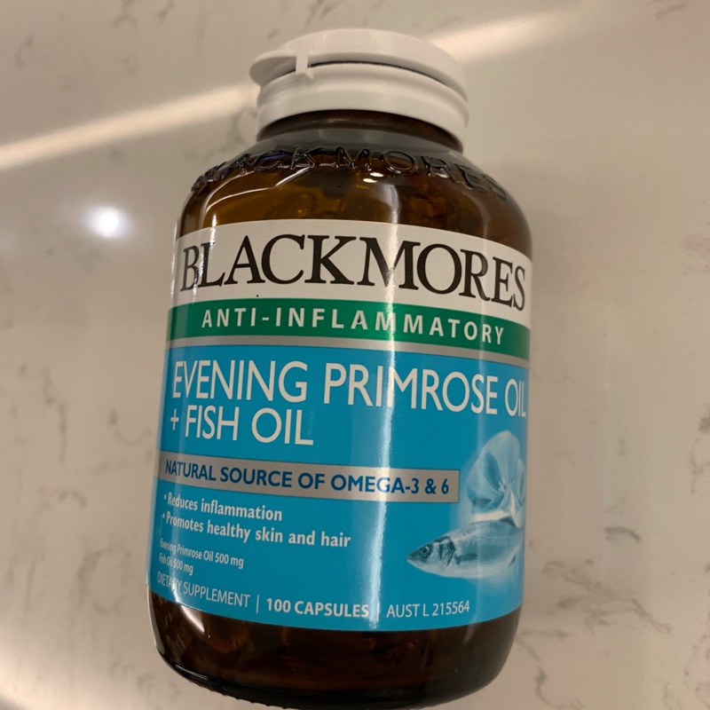 Blackmores 澳洲保健食品 月見草油+魚油（100錠 大概吃了10錠）fish oil