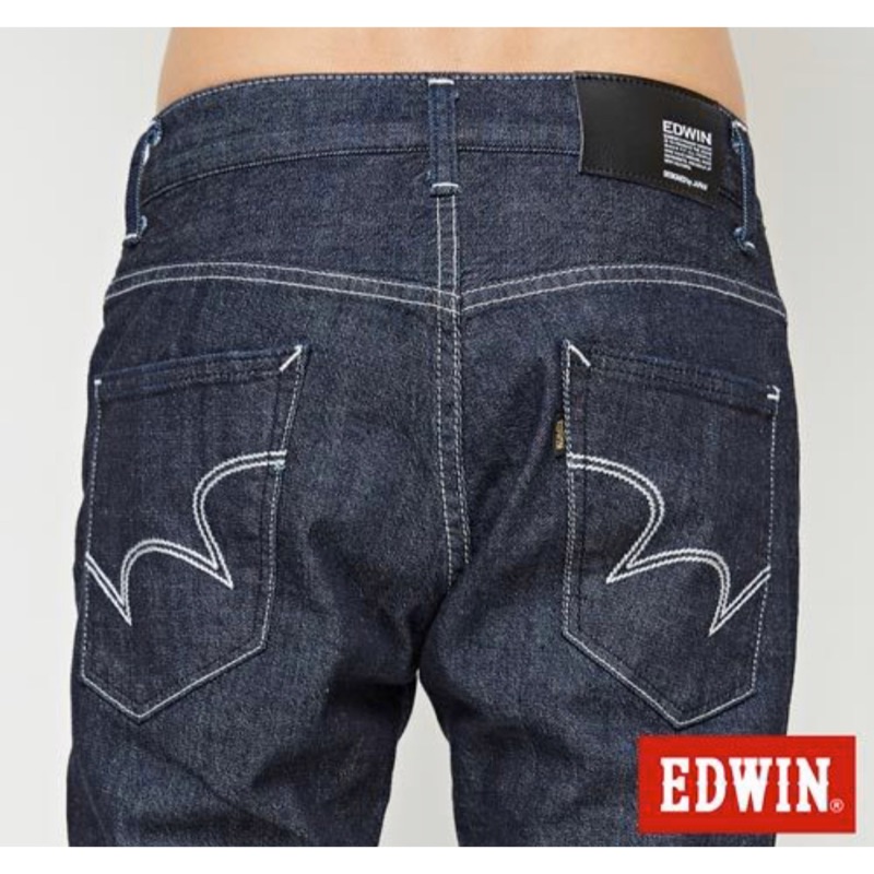 EDWIN 白線 牛仔褲 牛仔長褲