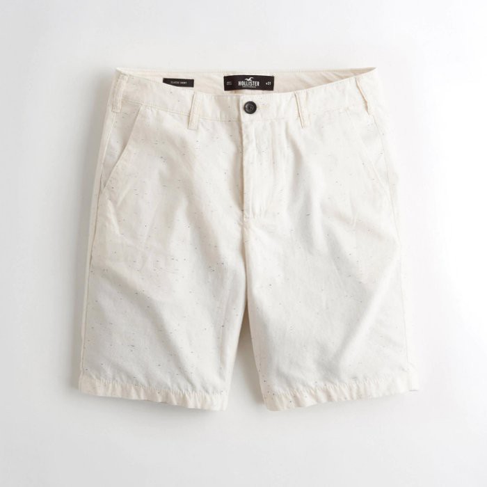 【HOLLISTER Co.】【HCO】HC男款休閒短褲藍點點款米白 F07190830-25