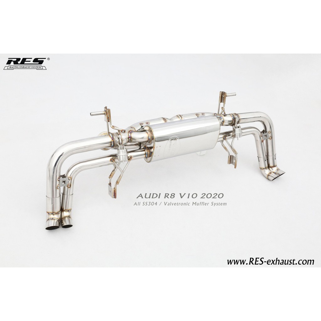 RES排氣管 AUDI R8 V10 5.2 2020 不鏽鋼/鈦合金 尾段