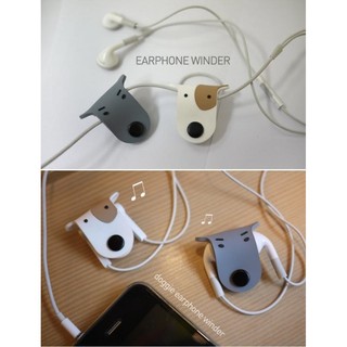 日韓卡通創意狗狗耳機線繞線器 集線器 理線器 收線器 按扣式