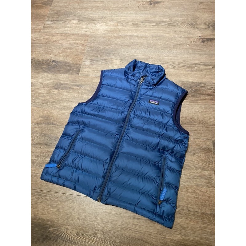 00s Patagonia Down Vest 巴塔哥尼亞美國品牌小尺寸藍色羽絨背心 蝦皮購物