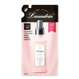 **現貨超低特價***日本Laundrin'/香水柔軟精 花蕾香補充包 480ml