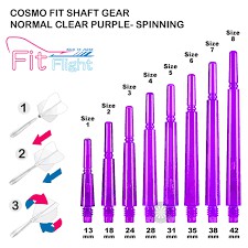 FIT鏢桿一般型紫色一組三入fit shaft gear normal ( 旋轉 / 固定 ) purple 飛鏢尾桿號