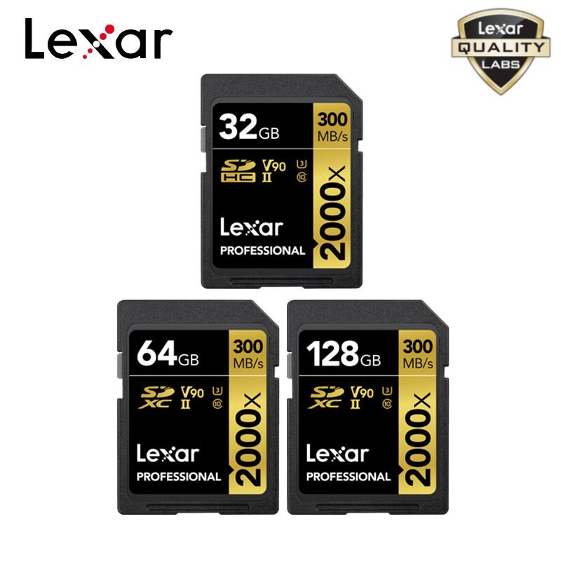 Lexar 專業 633x SDXC UHS-I 存儲卡-(128GB /64GB /32GB)-+ 適配器