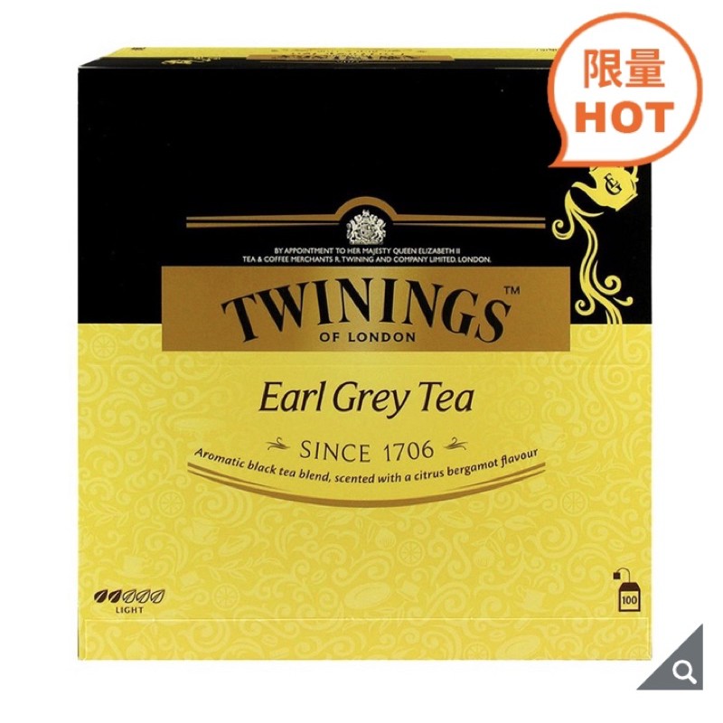 Twinings （唐寧）皇家伯爵茶 2公克 X 100包 （好市多代購）