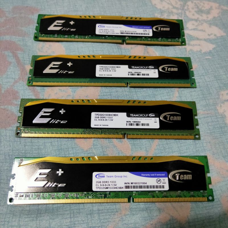 十銓 TEAM DDR3 1333 2G 記憶體二手良品