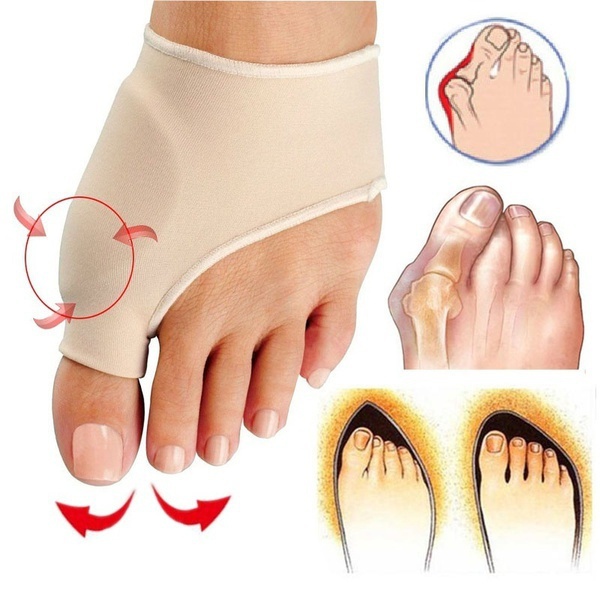超彈性拇趾囊袋保護套防止拇趾外翻損傷-足部護理脚趾矯正器保健