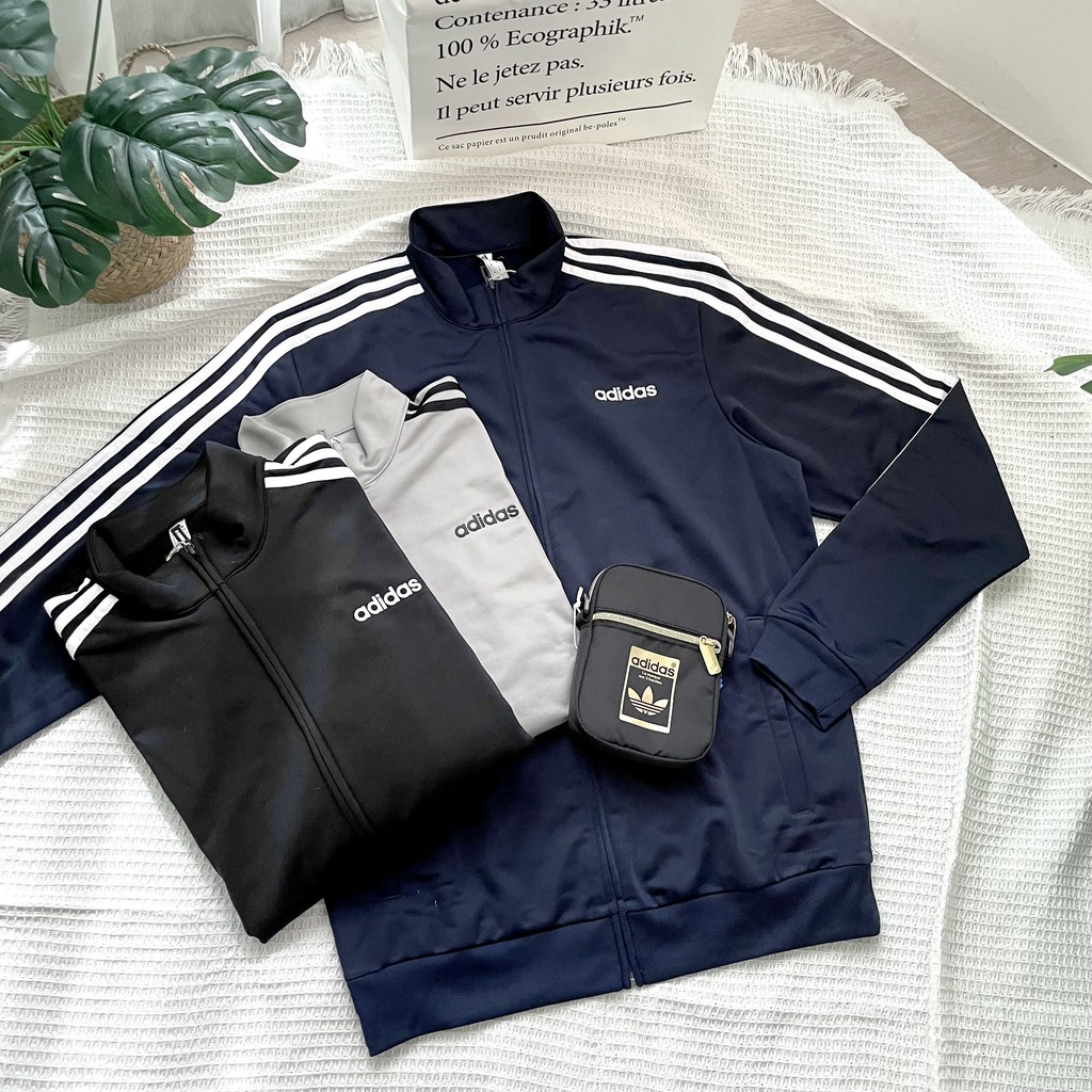 【KT USA】Adidas essentials 3-stripes外套 立領外套 三線外套 薄款外套 #DQ3070