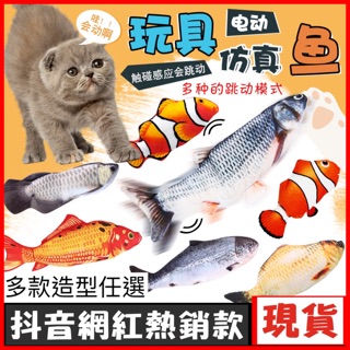 現貨不用等🔥C70 超可愛電動魚 跳跳魚 震動魚 寵物玩具 兒童玩具 魚 USB充電 抖音 網紅 貓咪玩具 生日禮物