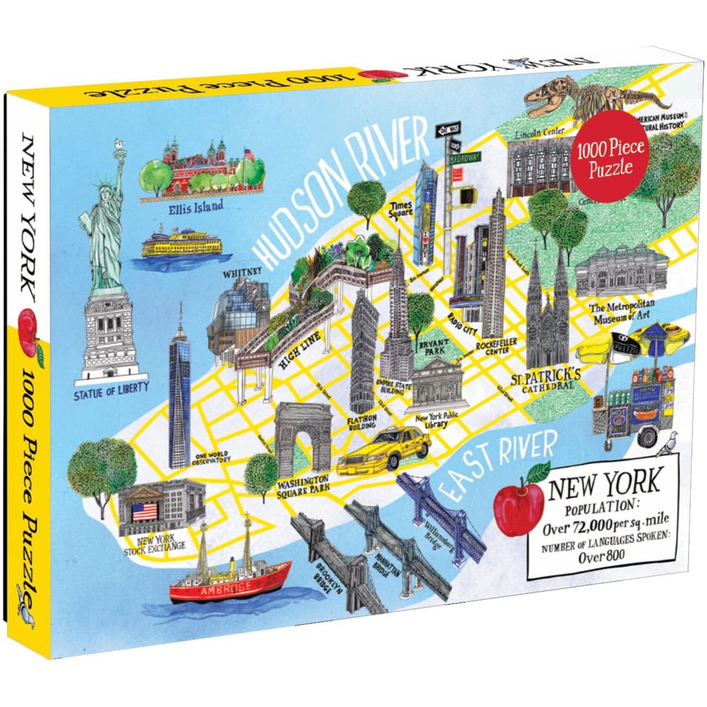 【現貨在台】美國進口Galison正版 紐約城市地圖拼圖 1000片拼圖