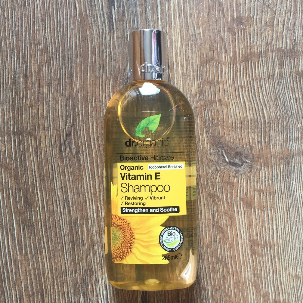 英國製 Dr. Organic Vitamin E Shampoo 維他命 E 洗髮水 有機新品