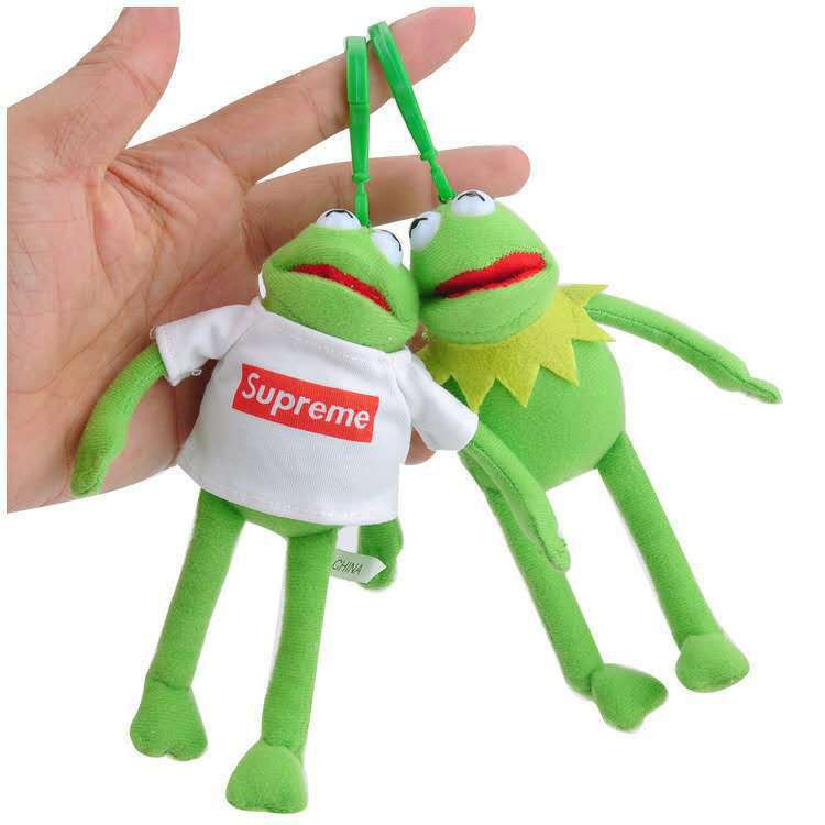 【現貨】supreme青蛙公仔玩偶芝麻街Kermit科密特小青蛙掛件