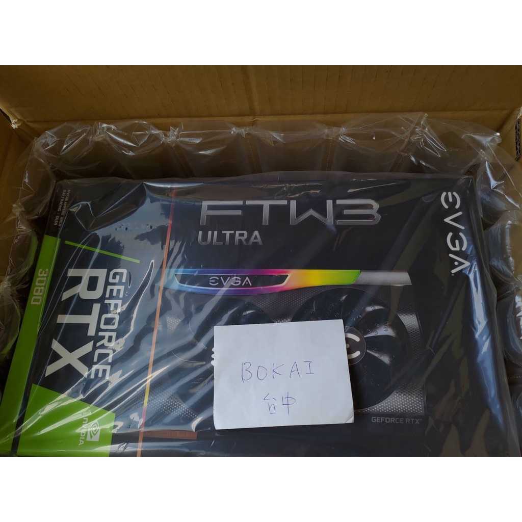 EVGA GeForce RTX 3080 FTW3 ULTRA GAMING 全新未拆 附發票 3897 KL