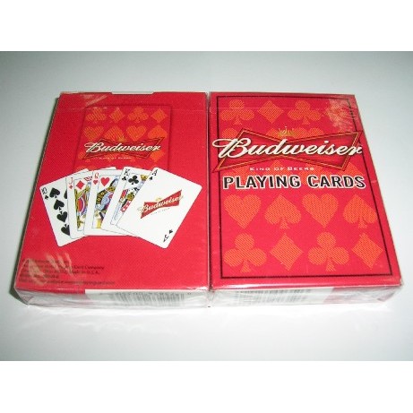 【USPCC撲克】BICYCLE 美國原裝進口百威啤酒撲克牌 Budwieser 紅盒- S1074898