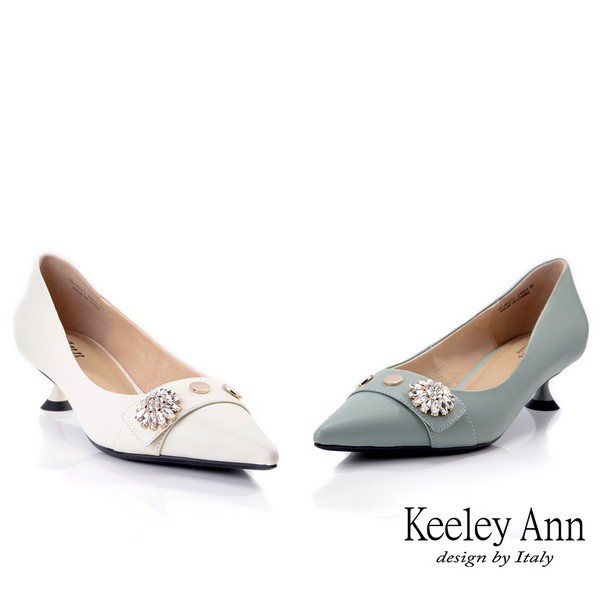 Keeley Ann 率性金屬釦貓跟鞋(0256373)