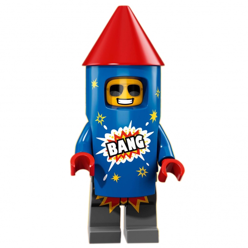LEGO 樂高 人偶包 18代 71021 煙火人 火箭人 全新品 有底板 無說明書 無外袋 十八代 火箭男 火箭男孩